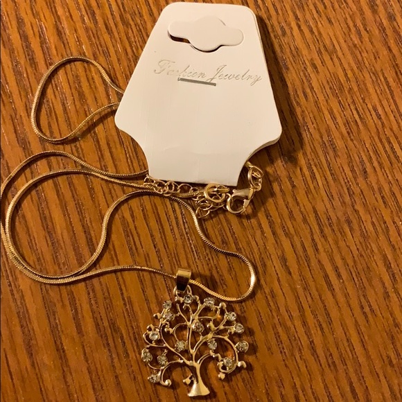 Golden pendant and necklace - Picture 2 of 2